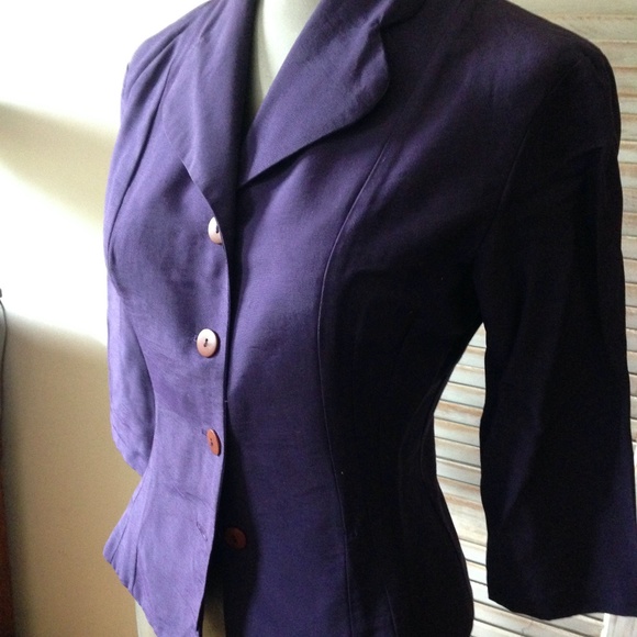 vintage 1990's - 80'S peplum jacket top - Picture 1 of 10